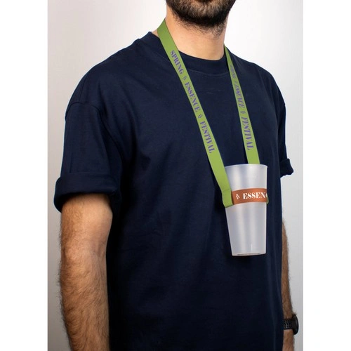 Lanyard Sheffield sublimación largo con portavasos ref 94412